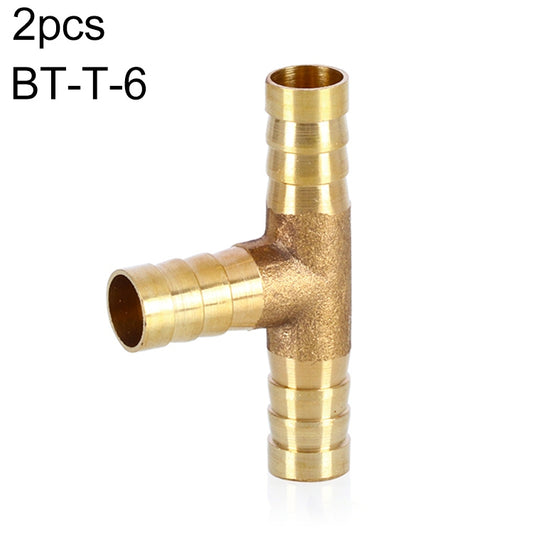 LAIZE 2pcs Pagoda T-type Three Way Pneumatic Components, Caliber:6mm - Interface Series by LAIZE | Online Shopping UK | buy2fix