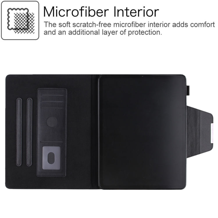 For iPad 2025 / 2022 Solid Color Metal Buckle Leather Smart Tablet Case(Black) - iPad 2025 / 2022 Cases by buy2fix | Online Shopping UK | buy2fix