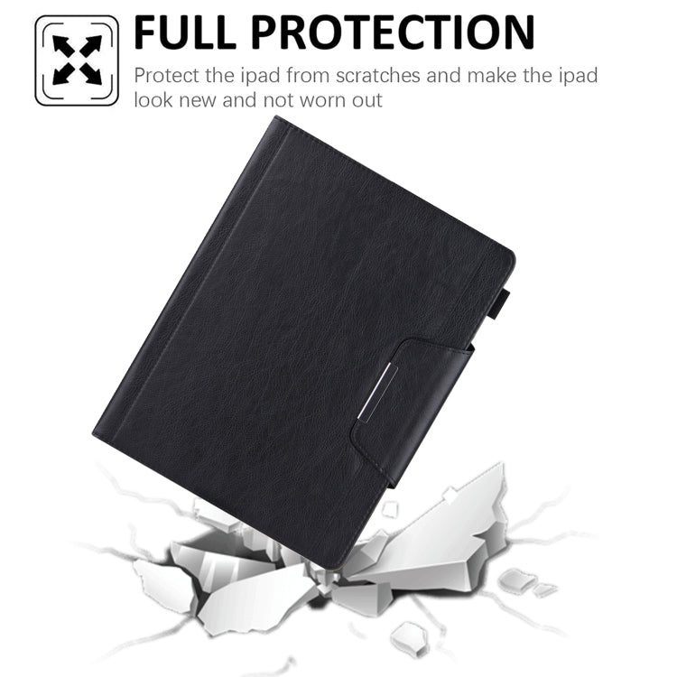 For iPad 2025 / 2022 Solid Color Metal Buckle Leather Smart Tablet Case(Black) - iPad 2025 / 2022 Cases by buy2fix | Online Shopping UK | buy2fix