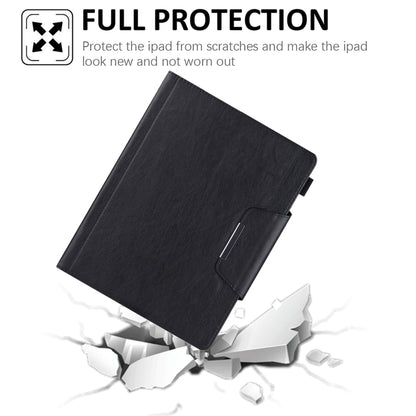 For iPad 2025 / 2022 Solid Color Metal Buckle Leather Smart Tablet Case(Black) - iPad 2025 / 2022 Cases by buy2fix | Online Shopping UK | buy2fix