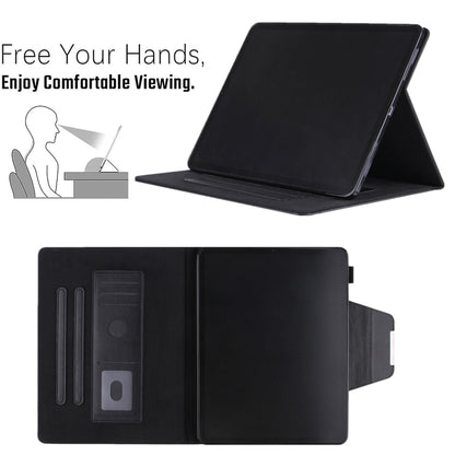 For iPad 2025 / 2022 Solid Color Metal Buckle Leather Smart Tablet Case(Black) - iPad 2025 / 2022 Cases by buy2fix | Online Shopping UK | buy2fix