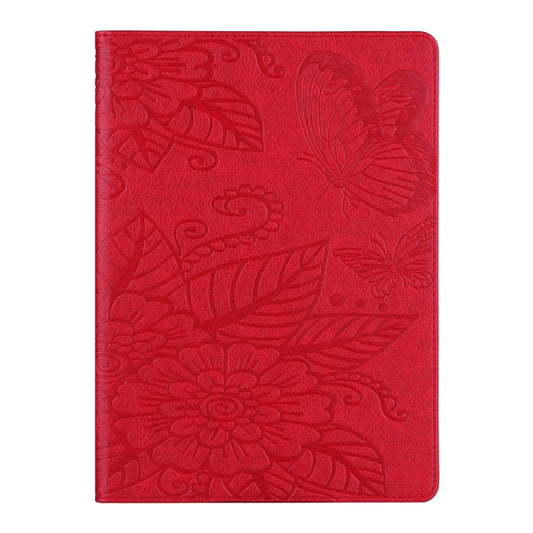 For iPad 2025 / 2022 Butterfly Love Flower Embossed Leather Smart Tablet Case(Red) - iPad 2025 / 2022 Cases by buy2fix | Online Shopping UK | buy2fix