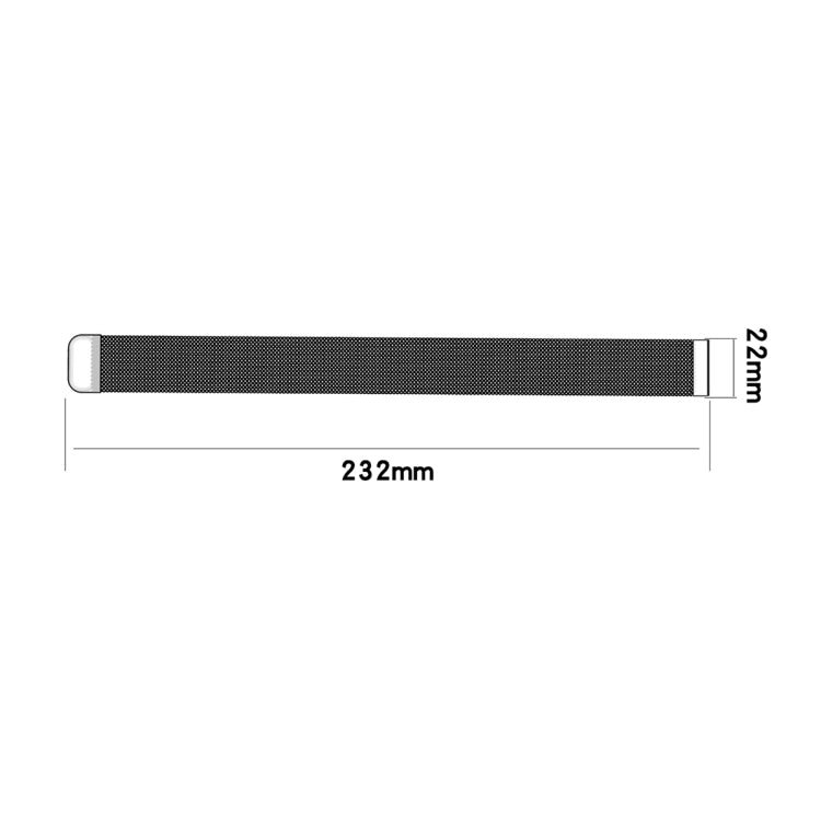 For Xiaomi Watch Color 22mm Milan Wrist Strap Watchband(Black) - Watch Bands by buy2fix | Online Shopping UK | buy2fix