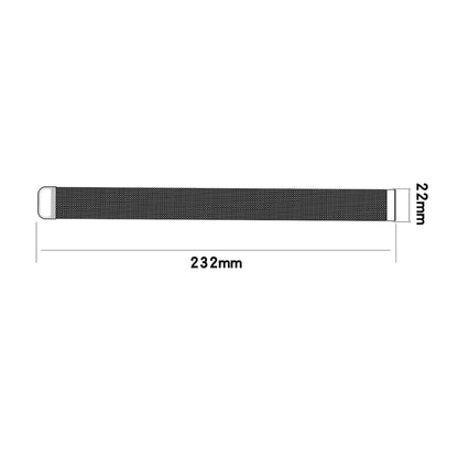 For Xiaomi Watch Color 22mm Milan Wrist Strap Watchband(Black) - Watch Bands by buy2fix | Online Shopping UK | buy2fix
