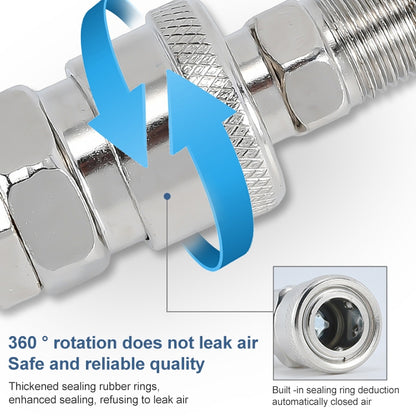 LAIZE PF-40 10pcs C-type Self-lock Air Tube Pneumatic Quick Fitting Connector - Interface Series by LAIZE | Online Shopping UK | buy2fix