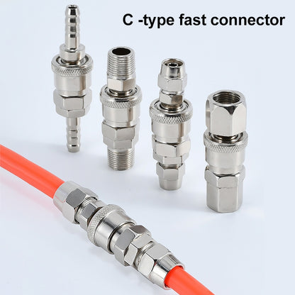 LAIZE PF-40 10pcs C-type Self-lock Air Tube Pneumatic Quick Fitting Connector - Interface Series by LAIZE | Online Shopping UK | buy2fix