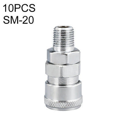 LAIZE SM-20 10pcs C-type Self-lock Air Tube Pneumatic Quick Fitting Connector - Interface Series by LAIZE | Online Shopping UK | buy2fix