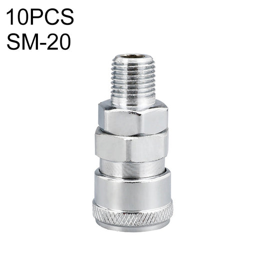 LAIZE SM-20 10pcs C-type Self-lock Air Tube Pneumatic Quick Fitting Connector - Interface Series by LAIZE | Online Shopping UK | buy2fix