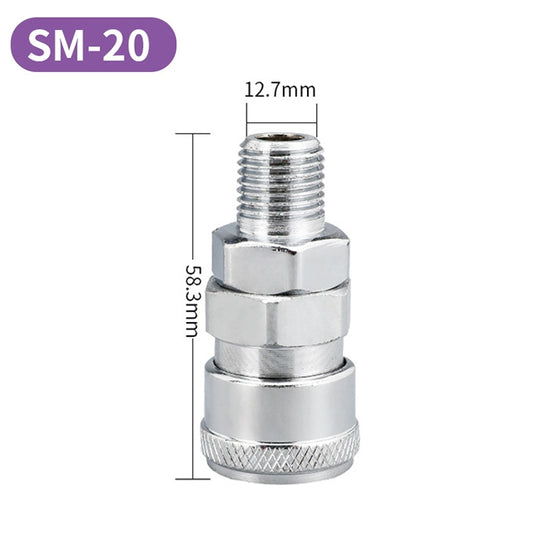 LAIZE SM-20 10pcs C-type Self-lock Air Tube Pneumatic Quick Fitting Connector - Interface Series by LAIZE | Online Shopping UK | buy2fix