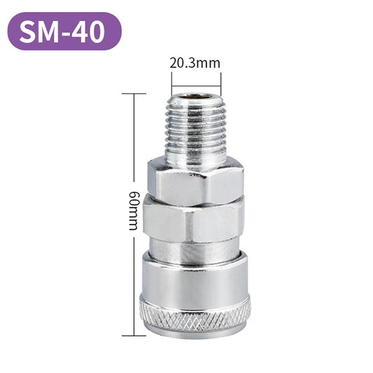 LAIZE SM-40 10pcs C-type Self-lock Air Tube Pneumatic Quick Fitting Connector - Interface Series by LAIZE | Online Shopping UK | buy2fix
