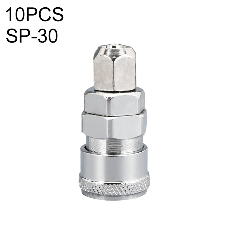 LAIZE SP-30 10pcs C-type Self-lock Air Tube Pneumatic Quick Fitting Connector - Interface Series by LAIZE | Online Shopping UK | buy2fix