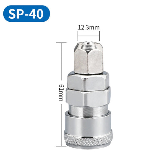 LAIZE SP-40 10pcs C-type Self-lock Air Tube Pneumatic Quick Fitting Connector - Interface Series by LAIZE | Online Shopping UK | buy2fix
