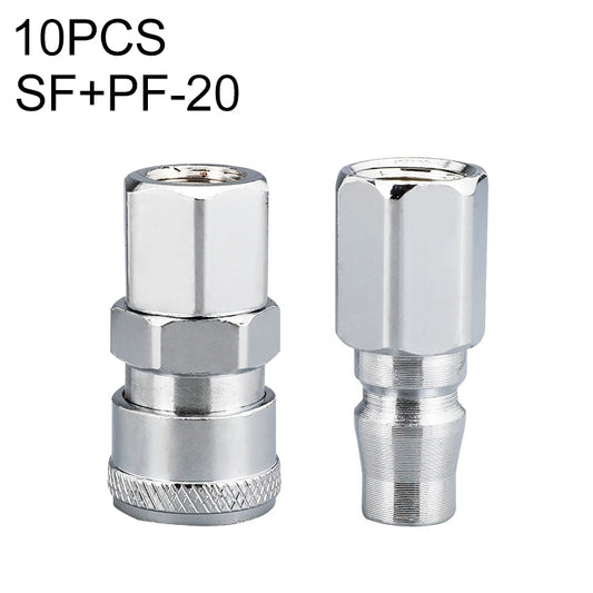 LAIZE SF+PF-20 10pcs C-type Self-lock Air Tube Pneumatic Quick Fitting Connector - Interface Series by LAIZE | Online Shopping UK | buy2fix