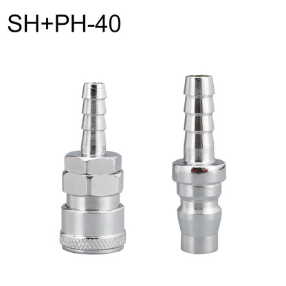 LAIZE SH+PH-40 10pcs C-type Self-lock Air Tube Pneumatic Quick Fitting Connector - Interface Series by LAIZE | Online Shopping UK | buy2fix