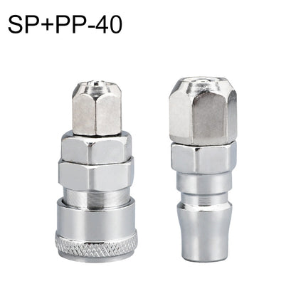 LAIZE SP+PP-40 10pcs C-type Self-lock Air Tube Pneumatic Quick Fitting Connector - Interface Series by LAIZE | Online Shopping UK | buy2fix