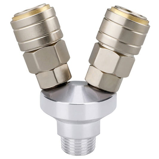 LAIZE Two Way G1/2 C-type Self-lock Pneumatic Components - Interface Series by LAIZE | Online Shopping UK | buy2fix