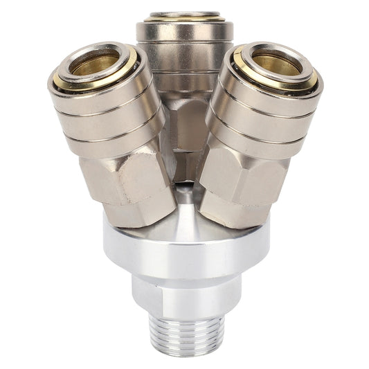 LAIZE Triplet G1/2 C-type Self-lock Pneumatic Components - Interface Series by LAIZE | Online Shopping UK | buy2fix