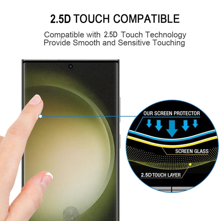 For Samsung Galaxy S23 Ultra 5G 3D Curved Edge Full Screen Edge Glue Tempered Glass Film - Galaxy S23 Ultra 5G Tempered Glass by buy2fix | Online Shopping UK | buy2fix