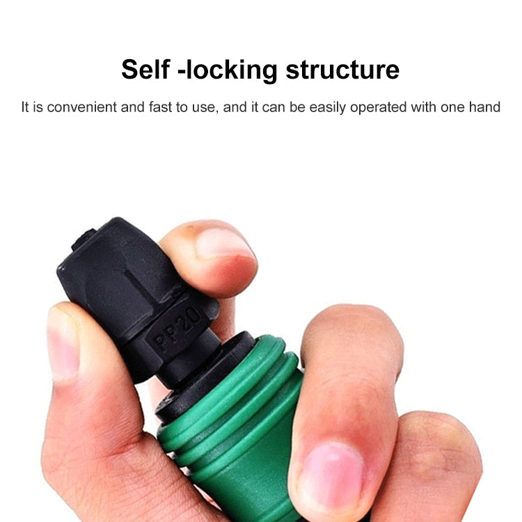 LAIZE SF+PF-20 10pcs Plastic Steel C-type Self-lock Pneumatic Components - Interface Series by LAIZE | Online Shopping UK | buy2fix