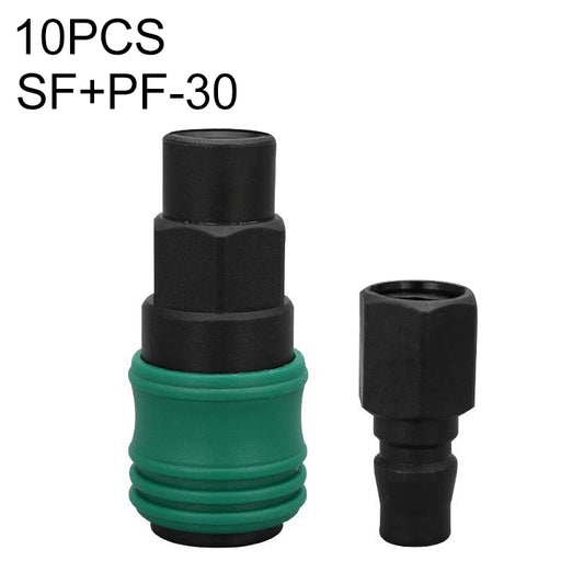 LAIZE SF+PF-30 10pcs Plastic Steel C-type Self-lock Pneumatic Components - Interface Series by LAIZE | Online Shopping UK | buy2fix