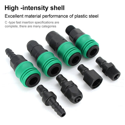 LAIZE SF+PF-30 10pcs Plastic Steel C-type Self-lock Pneumatic Components - Interface Series by LAIZE | Online Shopping UK | buy2fix