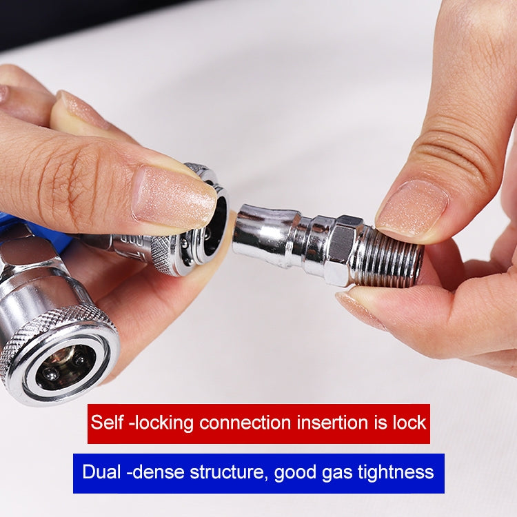 LAIZE Round Two Way G1/2 C-type Self-lock Pneumatic Components - Interface Series by LAIZE | Online Shopping UK | buy2fix