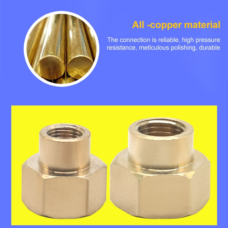 LAIZE 10pcs Internal Reducer Internal Thread External Thread, Caliber:1 Point by buy2fix