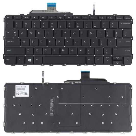 For HP Elitebook Folio G1 US Version Keyboard with Backlight - Replacement Keyboards by buy2fix | Online Shopping UK | buy2fix