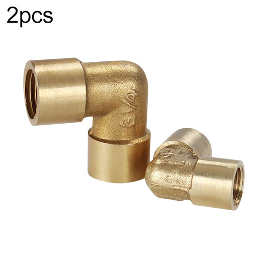 LAIZE 2pcs Internal Thread Plumbing Copper Pipe Fittings, Caliber:1 Point(Elbow) - Interface Series by LAIZE | Online Shopping UK | buy2fix