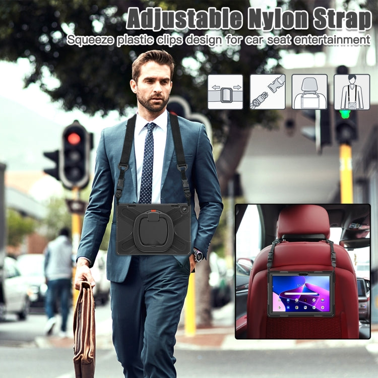 For Lenovo Tab M10 10.1 3rd Gen Silicone + PC Protective Tablet Case(Black) - Lenovo by buy2fix | Online Shopping UK | buy2fix