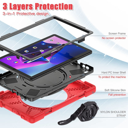 For Lenovo Tab M10 10.1 3rd Gen Silicone + PC Protective Tablet Case(Red) - Lenovo by buy2fix | Online Shopping UK | buy2fix