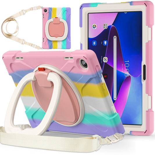 For Lenovo Tab M10 10.1 3rd Gen Silicone + PC Protective Tablet Case(Colorful Pink) - Lenovo by buy2fix | Online Shopping UK | buy2fix