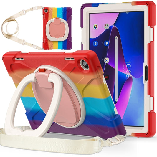 For Lenovo Tab M10 10.1 3rd Gen Silicone + PC Protective Tablet Case(Colorful Red) - Lenovo by buy2fix | Online Shopping UK | buy2fix