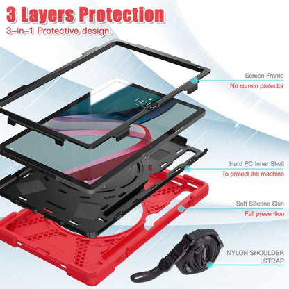 For Lenovo Pad Pro 2022 11.2 inch Silicone + PC Protective Tablet Case(Red) - Lenovo by buy2fix | Online Shopping UK | buy2fix