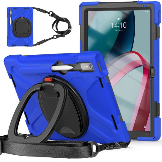 For Lenovo Pad Pro 2022 11.2 inch Silicone + PC Protective Tablet Case(Blue) - Lenovo by buy2fix | Online Shopping UK | buy2fix