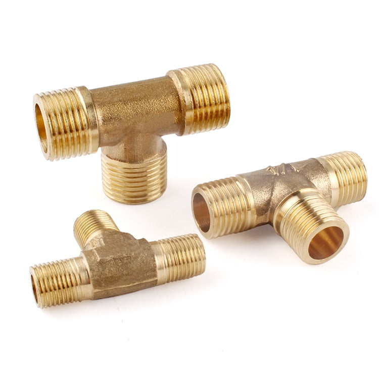 LAIZE External Thread Plumbing Copper Pipe Fittings, Caliber:2 Point(Three Way) - Interface Series by LAIZE | Online Shopping UK | buy2fix