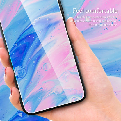 For Xiaomi Redmi Note 12 Pro 5G China Marble Pattern Glass Phone Case(Water Waves) by buy2fix