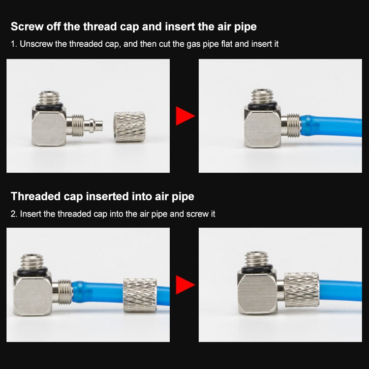 PL6-M5 LAIZE 10pcs Micro Trachea Quick Connector - Interface Series by LAIZE | Online Shopping UK | buy2fix
