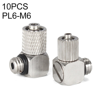 PL6-M6 LAIZE 10pcs Micro Trachea Quick Connector - Interface Series by LAIZE | Online Shopping UK | buy2fix