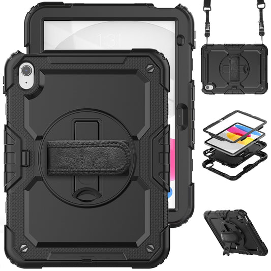 For iPad 2025 / 2022 Silicone + PC Full Body Protection Tablet Case(Black) - iPad 2025 / 2022 Cases by buy2fix | Online Shopping UK | buy2fix
