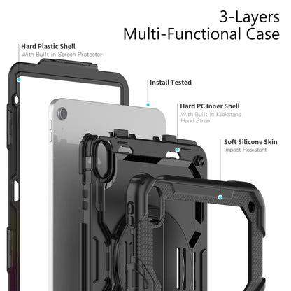 For iPad 2025 / 2022 Silicone + PC Full Body Protection Tablet Case(Black) - iPad 2025 / 2022 Cases by buy2fix | Online Shopping UK | buy2fix