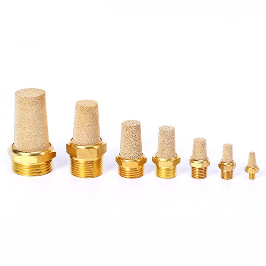 LAIZE Full Copper Long Pneumatic Muffler, Caliber:3 Point - Interface Series by LAIZE | Online Shopping UK | buy2fix