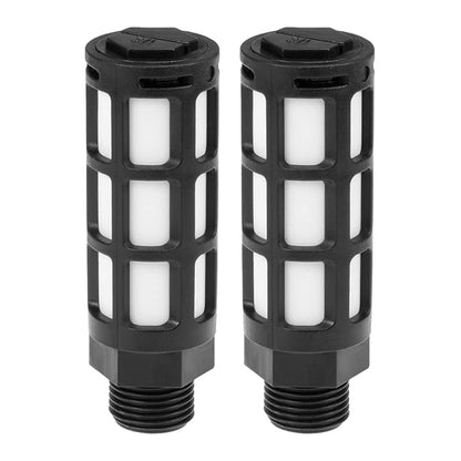 LAIZE Plastic Pneumatic Muffler, Caliber:3 Point(Black) - Interface Series by LAIZE | Online Shopping UK | buy2fix