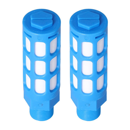LAIZE Plastic Pneumatic Muffler, Caliber:4 Point(Blue) - Interface Series by LAIZE | Online Shopping UK | buy2fix