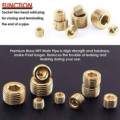 LAIZE 2pcs Copper Plug Connector Accessories, Caliber:4 Point - Interface Series by LAIZE | Online Shopping UK | buy2fix