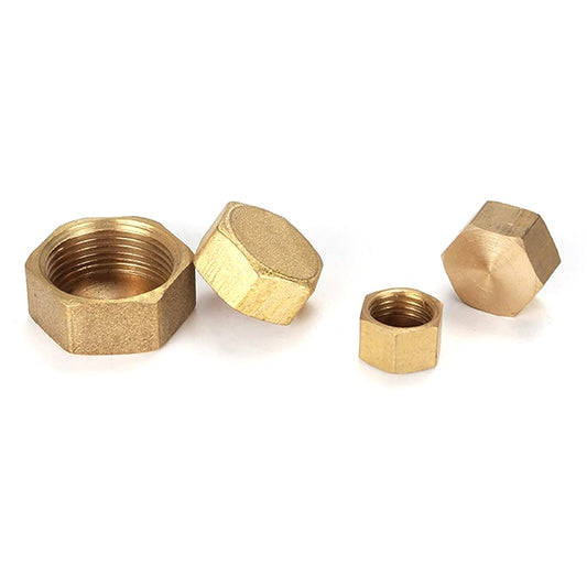 LAIZE 10pcs Hexagon Plug Female Thread, Caliber:1 Point by buy2fix