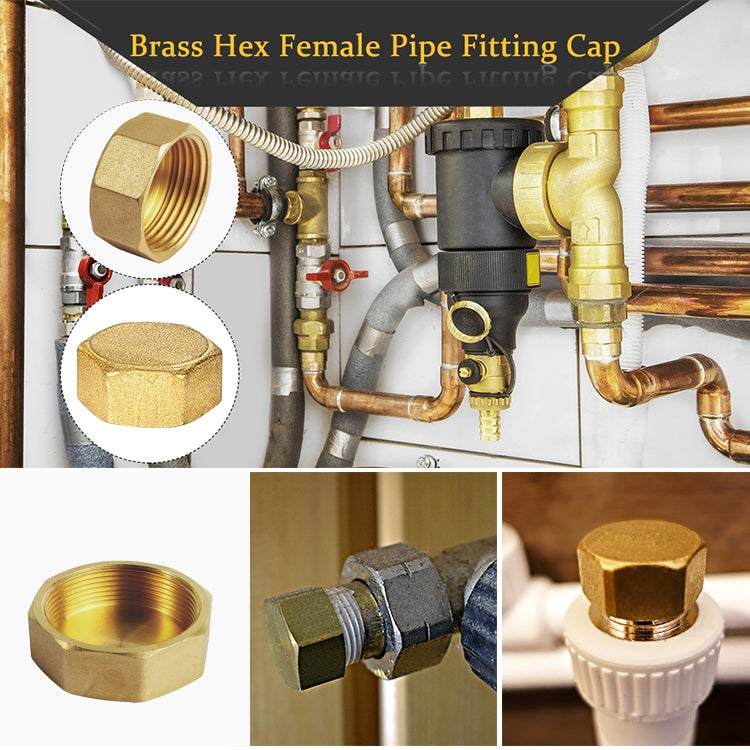 LAIZE 2pcs Hexagon Plug Female Thread, Caliber:4 Point by buy2fix