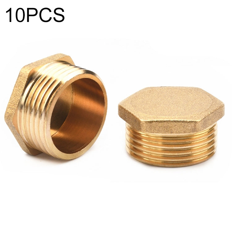 LAIZE 10pcs Hexagon Plug Male Thread, Caliber:2 Point - Interface Series by LAIZE | Online Shopping UK | buy2fix