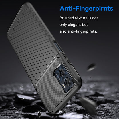 For Motorola Moto E22i Thunderbolt Shockproof TPU Phone Case(Black) - Motorola Cases by buy2fix | Online Shopping UK | buy2fix