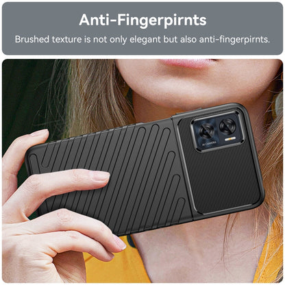 For Motorola Moto E22i Thunderbolt Shockproof TPU Phone Case(Black) - Motorola Cases by buy2fix | Online Shopping UK | buy2fix